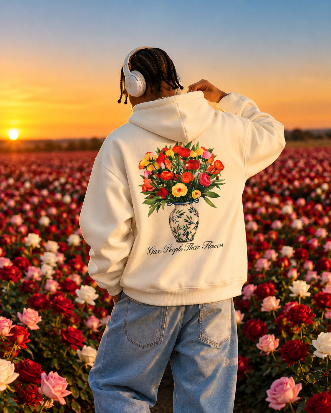 Floral Boxy Hoodie