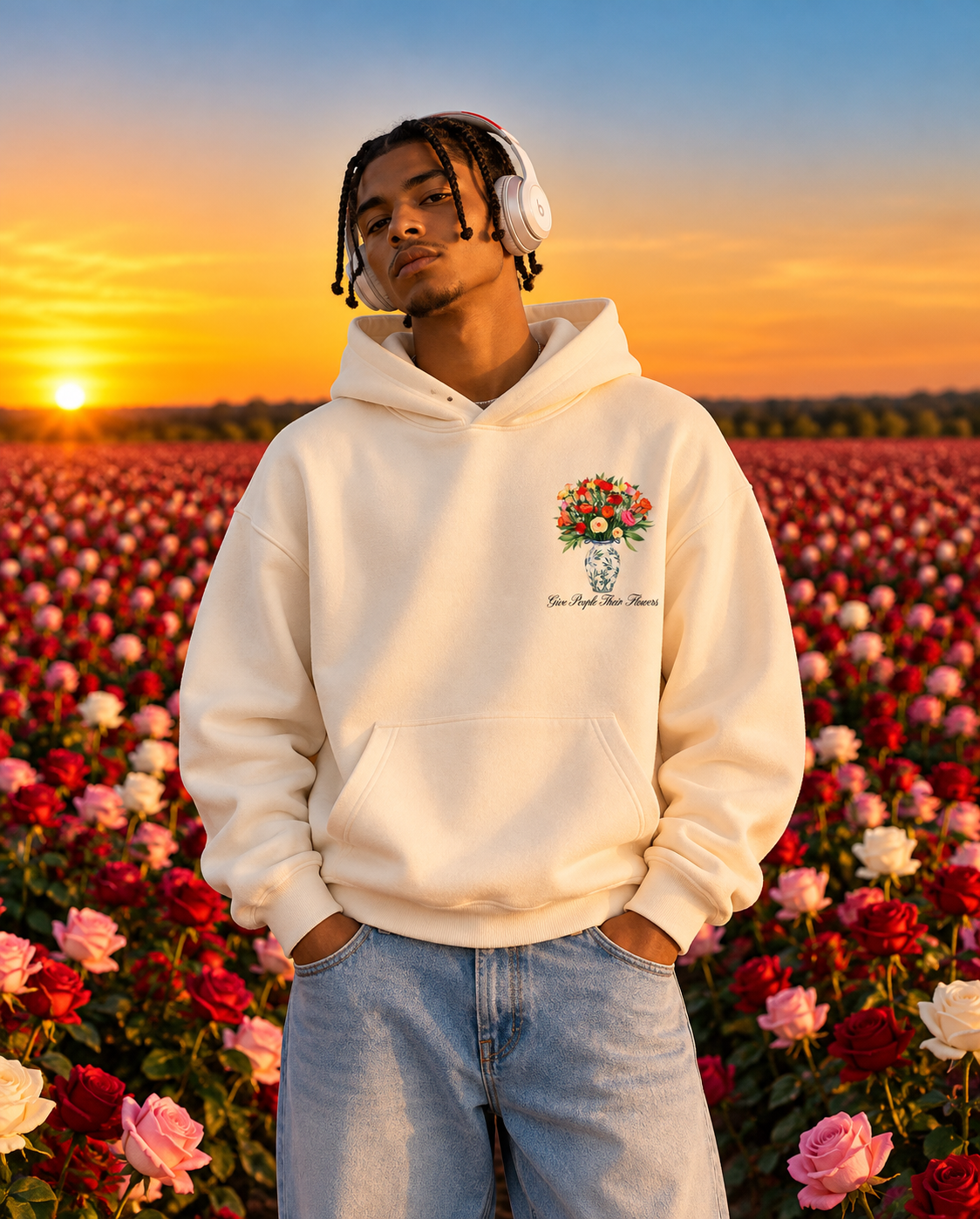 Floral Boxy Hoodie