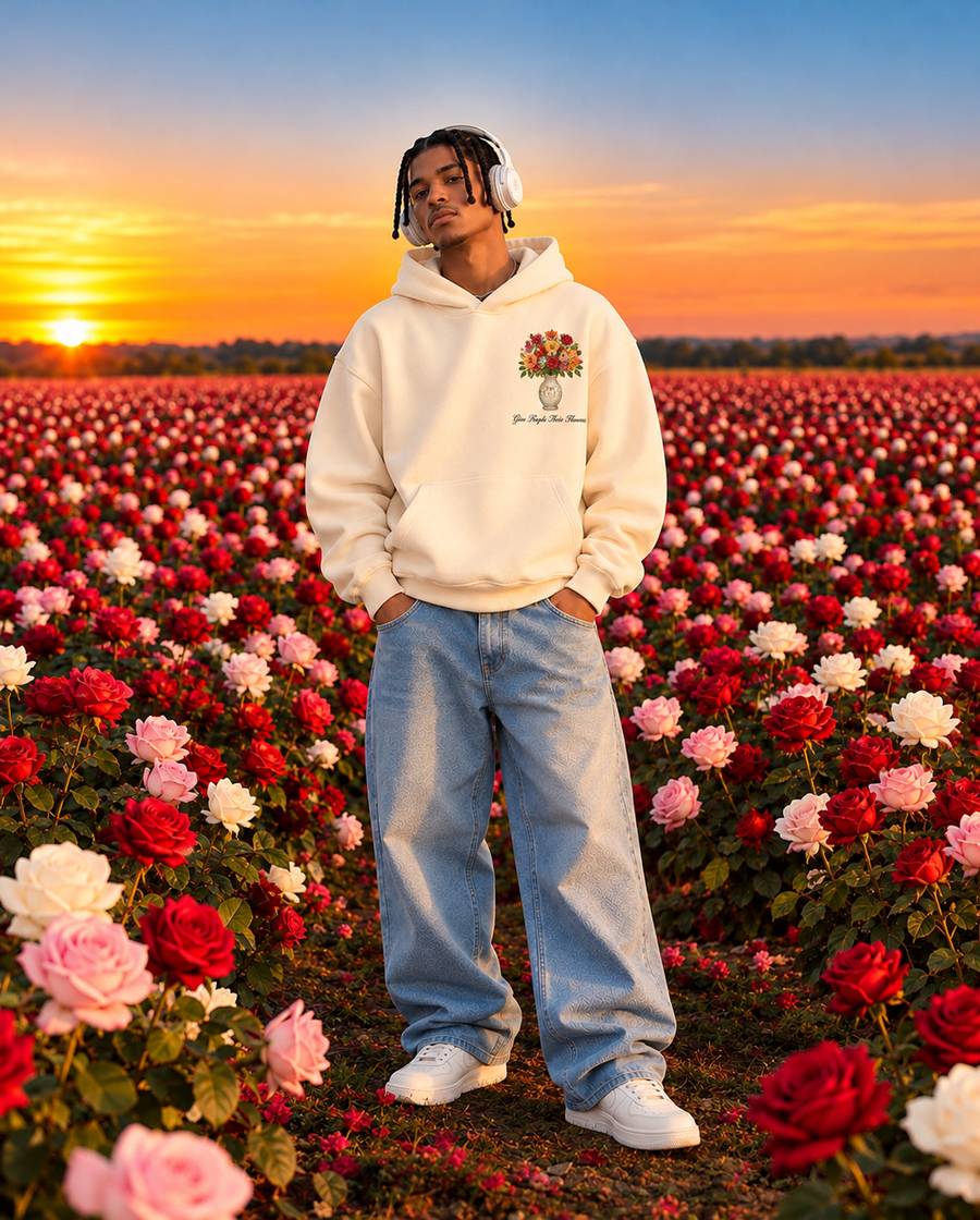 Floral Boxy Hoodie